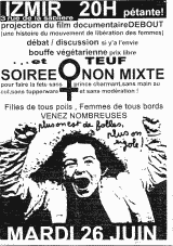 affiche soirée non-mixte